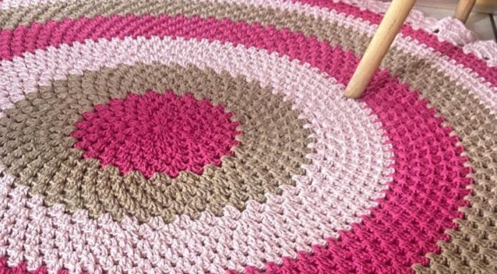 Round Crochet Rug