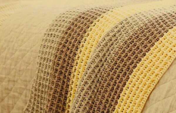 Waffle Stitch Throw Crochet Pattern – Easy Step-by-Step Guide for Beginners