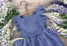 Crochet Bobble Stitch Baby Dress