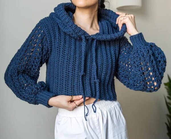 Cropped Hooded Vest
