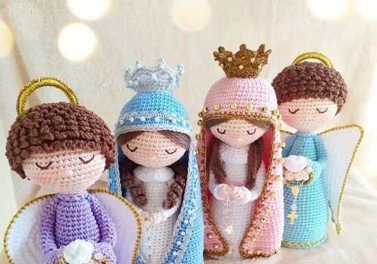 Creative ideas to make amigurumis of saints and angels
