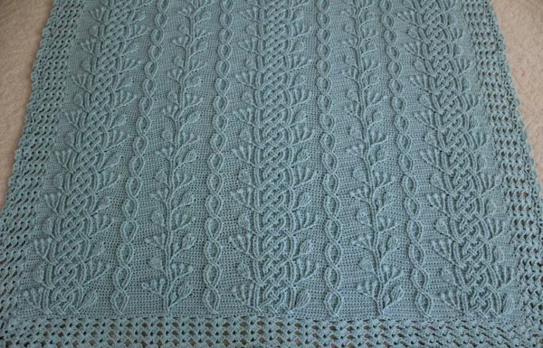 Celtic Garden Cable Pattern Crochet Blanket: A Masterpiece of Texture and Tradition