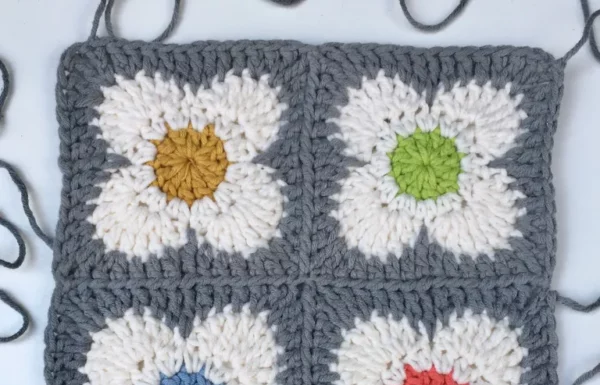 OK flower crochet motif pattern