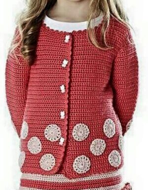 A complete guide to crochet children’s sets – skirt and cardigan