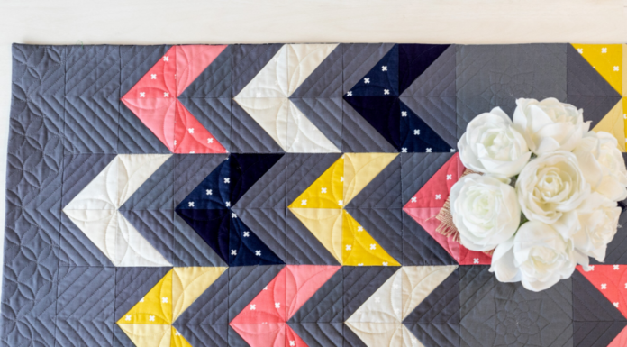 Modern Table Runner – Free Pattern for Beginners