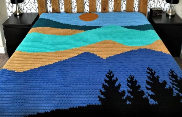 Big Mountains Blanket Crochet – Step-by-Step Guide to a Stunning Landscape Blanket