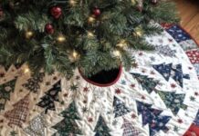 15 Quilted Christmas Tree Skirt Ideas – Inspiring Patchwork Patterns for a Festive Holiday Home