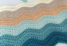 Wavy Crochet Blanket – Step-by-Step Pattern