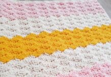 Free Crochet Pattern: Shell Stitch Blanket (5 Double Crochet Shells)