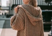 Oversized Hooded Crochet Sweater – Beginner-Friendly Step-by-Step Pattern