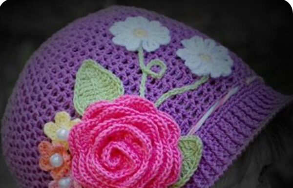 Delicate Crochet Hat for Children – Beginner-Friendly Step-by-Step Pattern