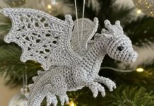 Crochet Dragon Ornament – Free Pattern (Advanced Amigurumi)