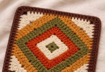 Easy Diamond Granny Square Crochet Pattern – Beginner Friendly Colorful Square