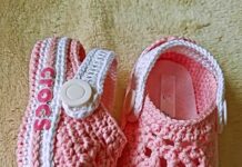 Create Crocheted Baby Booties in the Style of Crocs – Free Pattern for Beginners Crocs style crochet baby shoes tutorial