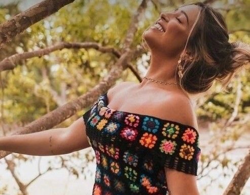 Long Crochet Granny Square Skirt and Matching Tops – Easy Beginner-Friendly Guide * Easy customization